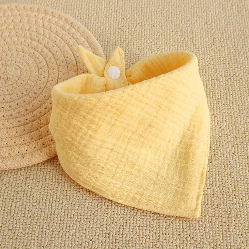 Effen Kleur Gekreukelde Muslin Katoenen Baby Slab - Pasgeboren Spuugvrij & Ademend