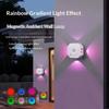 Rechargeable Night Light Indoor Decorative Wall Lights LED Motion Sensor Lamp RGB/ 3Colors Hallway Stairs Kitchen Lighting