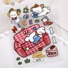 Cute Cartoon Puppy Embossed Journal & Phone Case Decoration Stickers