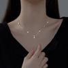 Necklace Women's Light Luxury Temperament Four-leaf Clover Necklace Japanese and Korean Niche Design High-end Summer Collarbone Chain
