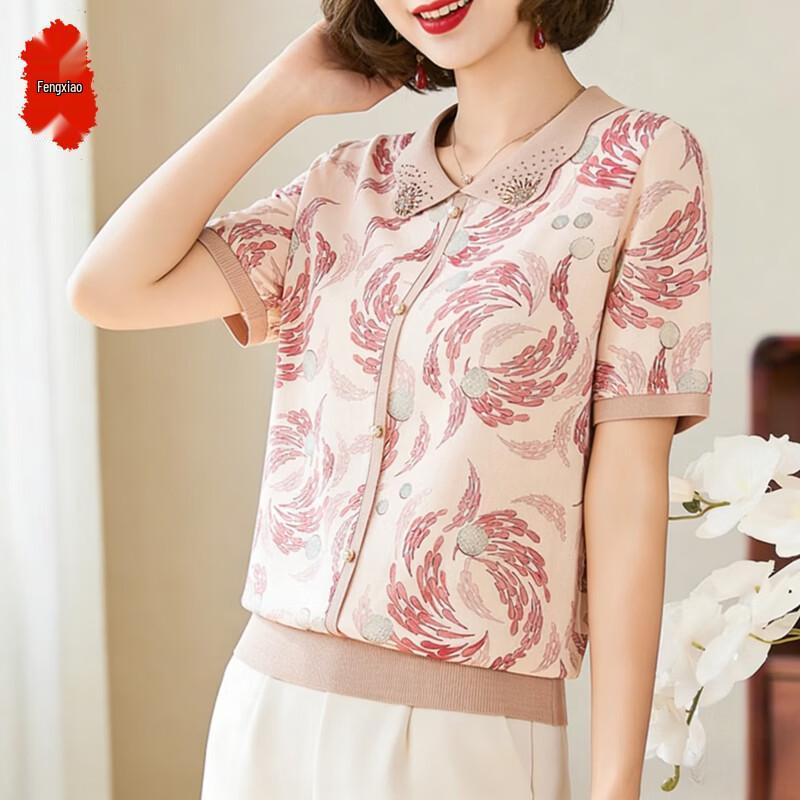 Fengxiao Women s Summer Short Sleeve T-Shirt 3XL