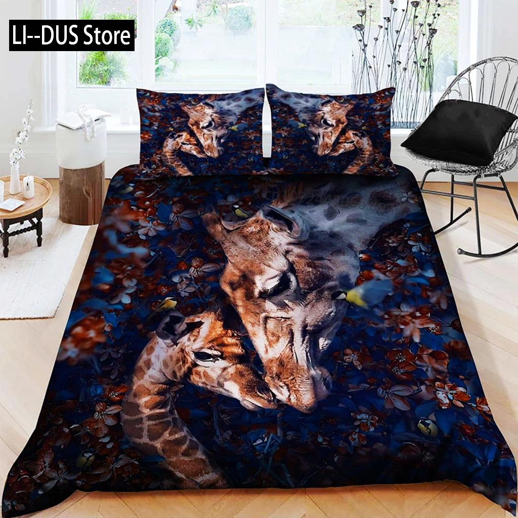 Sada povlaku na peřinu Had Zelená hadí ložní souprava Mikrovlákno Zvířecí téma Ložní prádlo Pro chlapce Muže Dvojitá Queen King Size Povlak na přikrývku