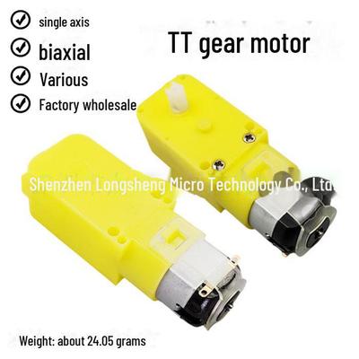 Motore Magnetico a Quattro Ruote Motrici ad Alta Coppia: Riduzione ad ingranaggi CC TT 1:48, 1:120, 1:220, Singolo/Doppio Asse.