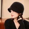 Women's Autumn and Winter Wool Hat French Beret Warm Ear Protection Windproof Piled Thickened Knitted Hat
