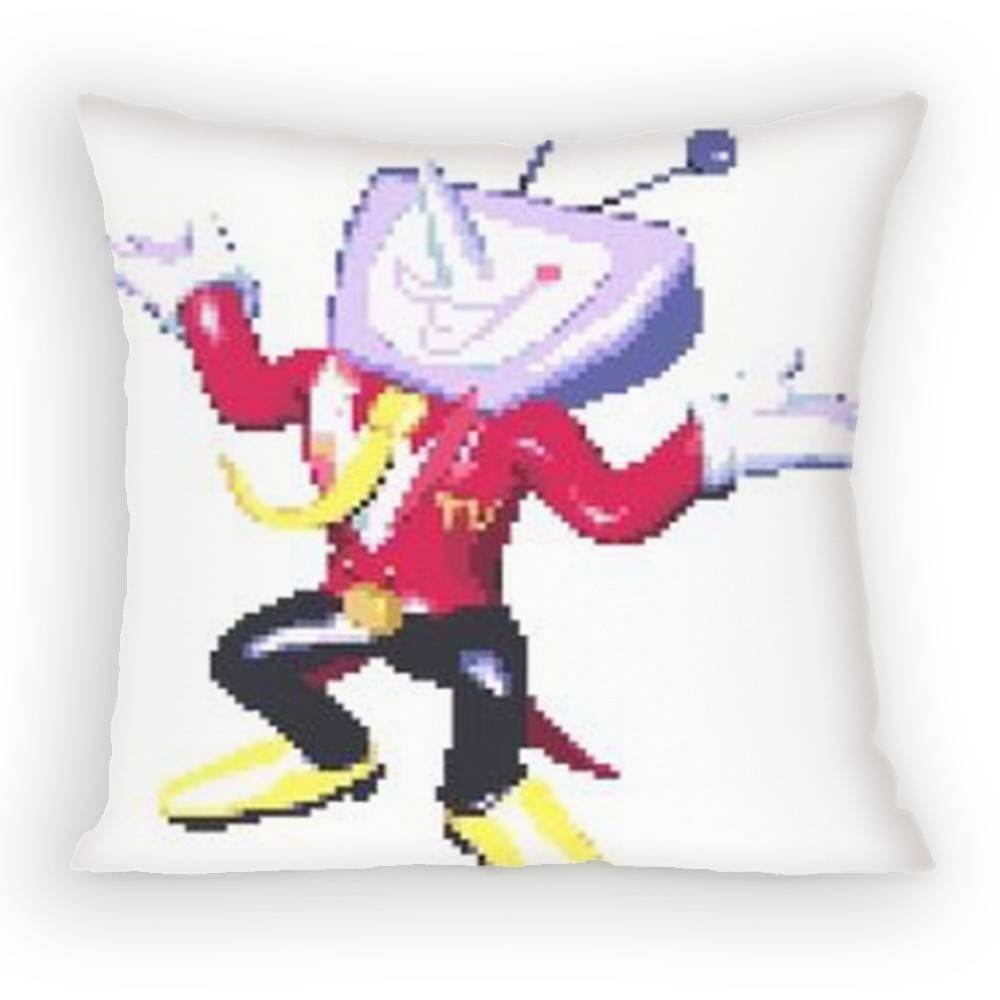 Federa Cuscino Cartone Animato Gioco Deltarune Tenna Meme Divano Soggiorno Camera da Letto Testiera Schienale Cuscino Cuscino Quadrato Ora del Pisolino