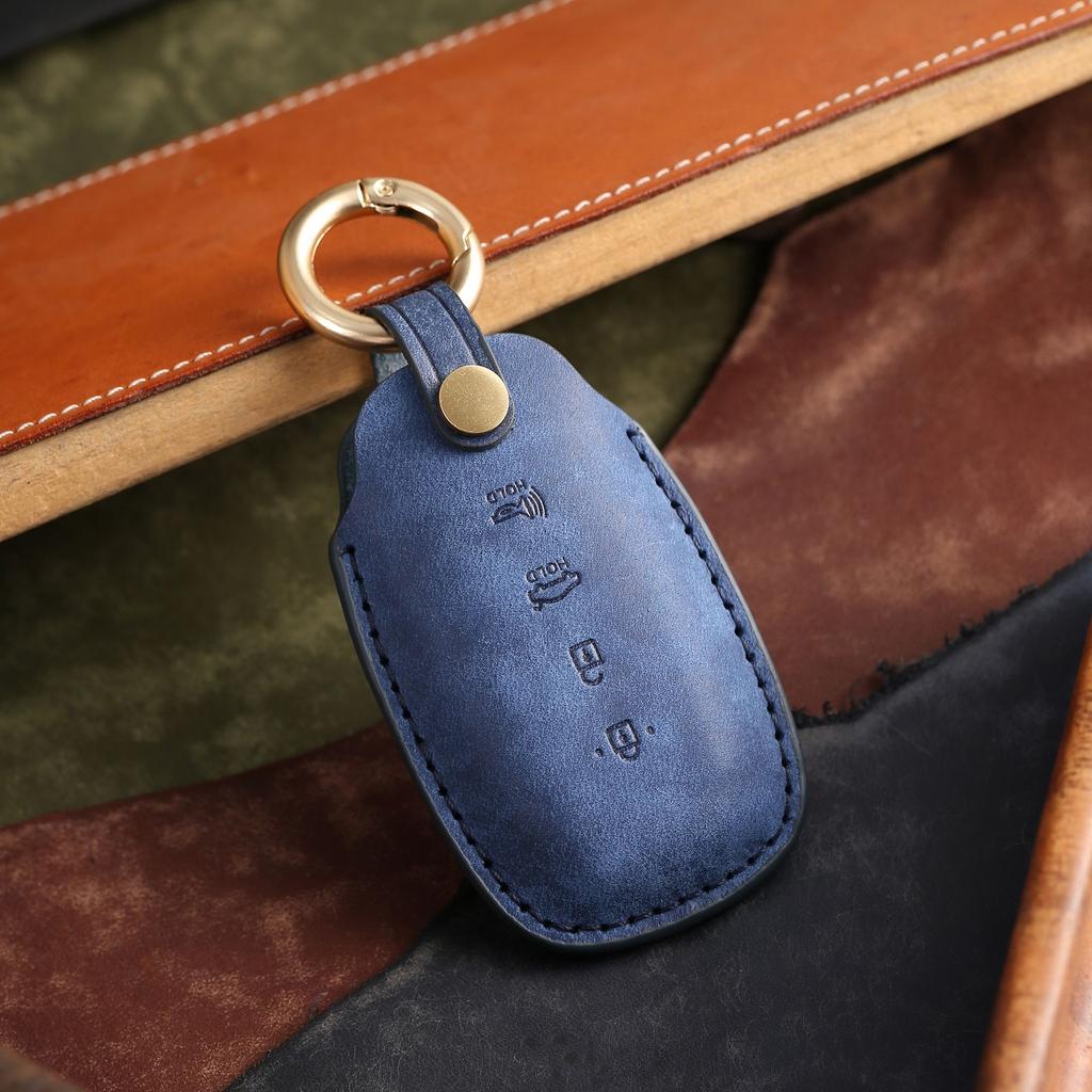 Customized Key Cover Is Suitable for Modern Fista Car Key Cover, Purely Handmade High-end Leather Car Key Bag.