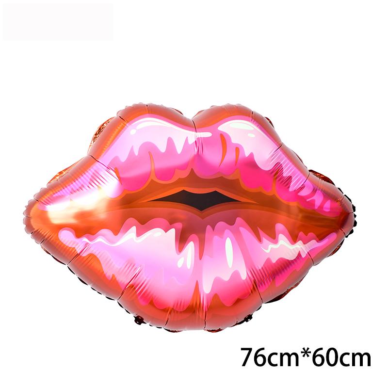 LOVE Letter Foil Balloon Lipstick Red Lip Foil Balloon Anniversary Wedding Valentine's Day Birthday Party Decoration Bridal Ball