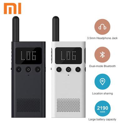 Xiaomi Mijia Smart Walkie Talkie 1S con altoparlante radio FM Controllo APP per smartphone Controllo posizione Bluetooth Condividi conversazione veloce in squadra all'aperto