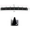 Car After ABS Plastic 7-Head Universal Black/Charcoal Grain 7 Fin Shark Fin Style Rear Bumper Lip Chassis Diffuser Spoiler