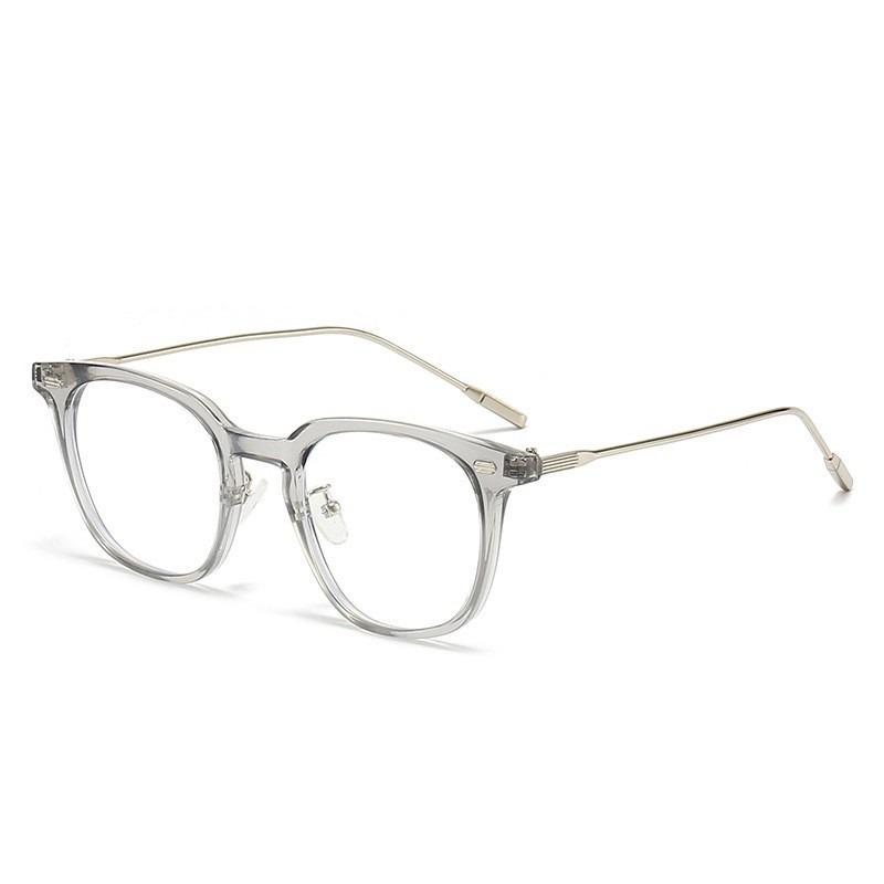 Square Vintage Big Frame Glasses Flat Computer Anti-blue Light Goggles Ladies Decorative Glasses