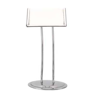 Porte-affiche de table en métal Acier inoxydable Porte-numéro de table Porte-carte Photo Mémo pour Centres de table Buffet