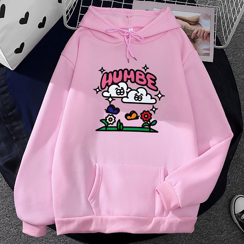 Humbe Singer Graphic Hoodies Long Sleeve Men Women Hooded Sweatshirts Cartoon Graphic Pullovers Unisex Clothes Winter Pocket Top