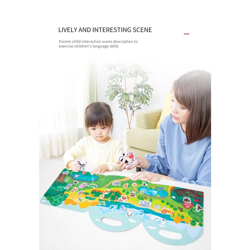 Reusable Stickers, Reusable Static Sticker Books, Sticker Book, Reusable Girls, Gift for Boys or Girls, Children's Educational Toy, Dinosaurs