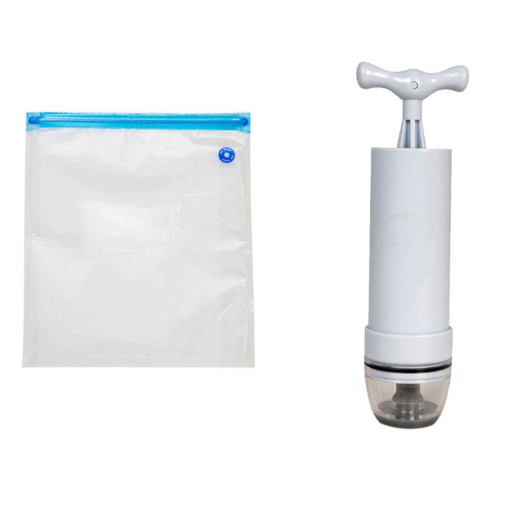 

5 шт./компл. Бытовая пищевая вакуумная компрессионная сумка Fresh Bag с ручным насосом