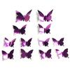 12Pcs PVC Butterfly 3D Mirror Removable Wall Sticker Decal DIY Art Home Decor