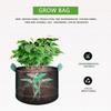 5-Pack Plant Grow Bags 5 Gallon Non Woven Fabric Breathable Garden Potato Mushroom Grow Bags Foldabl