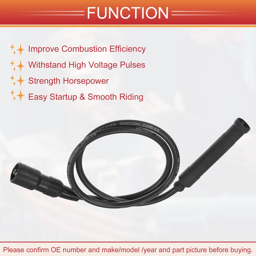 UXCELL 7pcs Spark Plug Wire Ignition Coil Cable No.12121714154 for BMW 3 Series 1986