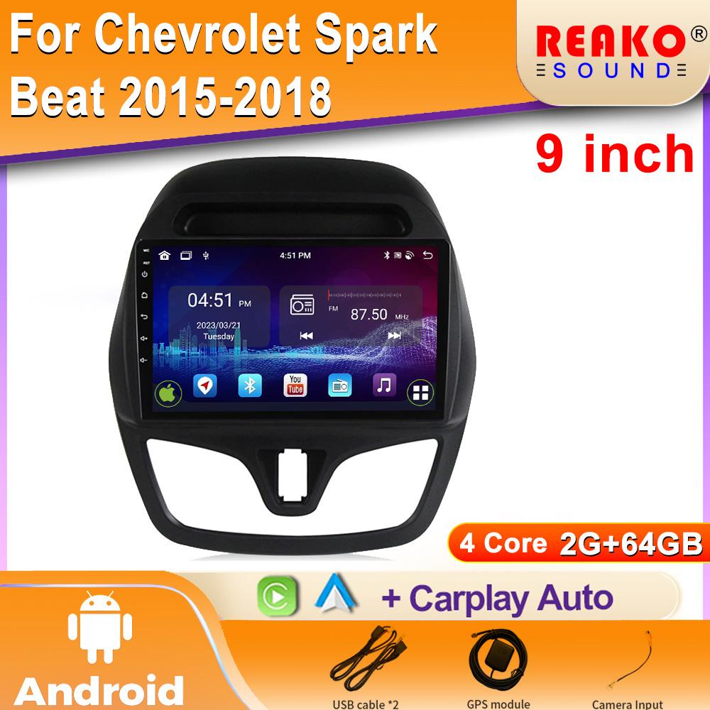 Android For Chevrolet Spark Beat 2015-2018 Auto Wireless Carplay Car Radio Multimedia Player Navigation GPS Bluetooth WIFI