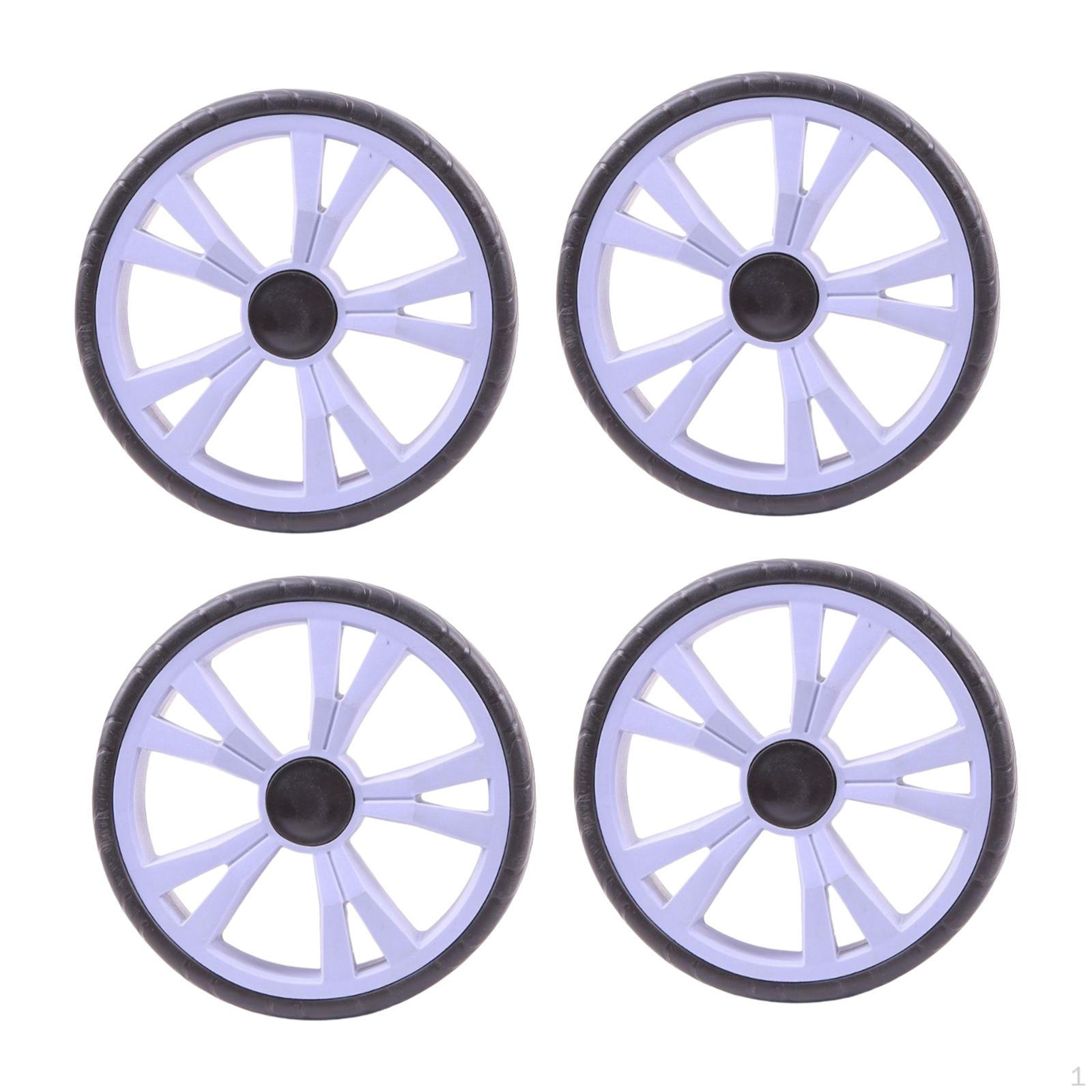 

4 штуки Колеса для тележки для покупок Роликовые колеса Замена Ролик EVA Бесшумные Сверхпрочные Запасные части