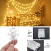 20ft 4040 LED lights,Indoor LED Star Snowflake Christmas Lights Fairy String EID Decorations for Home Holiday Lighting Ornaments