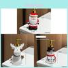 Christmas Santa Cartoon Soap Dispenser With Push Button For Bathroom Decor And Gift