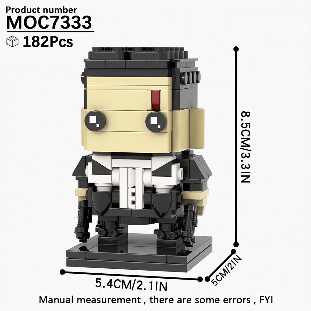 MOOXI Filmreihe MOC Steine Set Figur BrickHeadzed Modell DIY Bausteine Montessori Kinder Bildungsspielzeug Für Kinder Geschenk