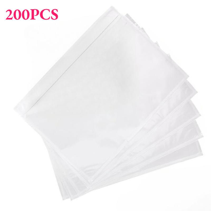 

200pcs Clear Self-Adhesive Shipping Label Sleeves 11.5x14cm Waterproof Mailing Envelopes Top Loading Packing List for Businesses