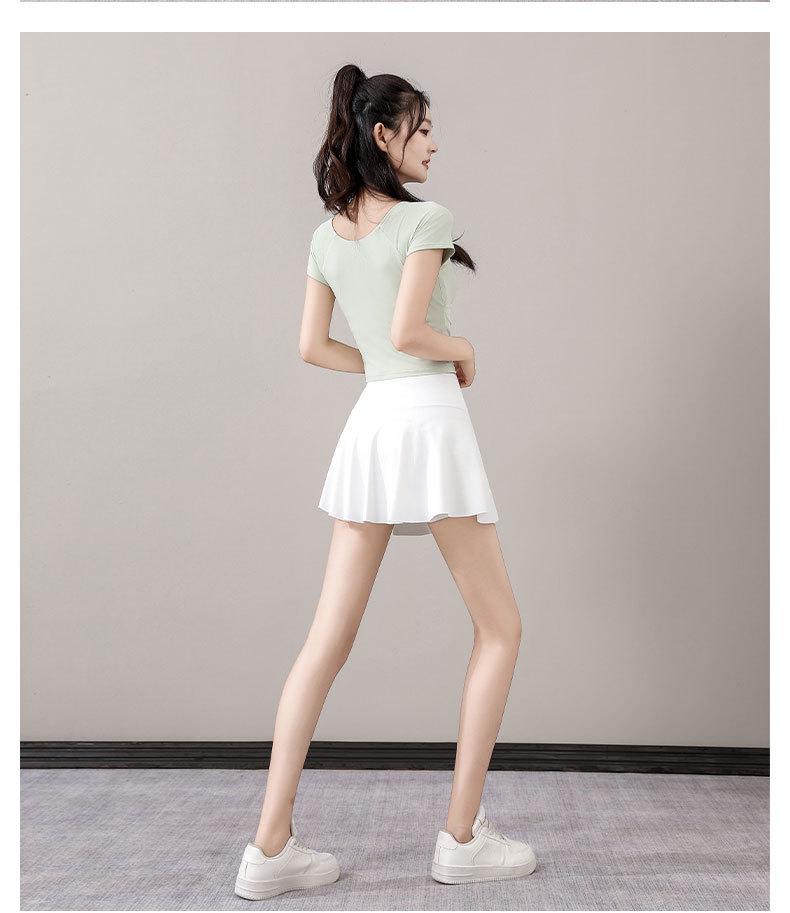 2025 Women's Petite Summer Sportswear Set: Tennis, Badminton, Yoga Fashion with Skirt