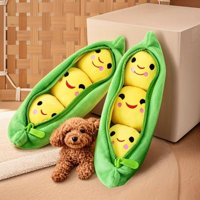 Pea Dog Toys Interactive Plush Pet Products New Year Birthday Gift Pet Sniffing and Reward Game Durable Material Dog Accessories