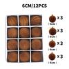 6cm Flocked Christmas Tree Ornaments - Exclusive Holiday Decorations