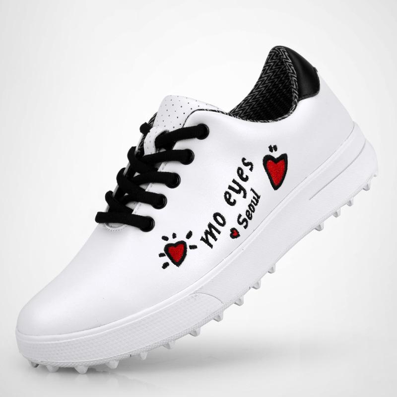 PGM Kid Girl Golf Shoes Size 30-36 Soft Comfortable Outdoor Casual Sneakers  Breathable Walking Shoes Luxury Womens Sneakers