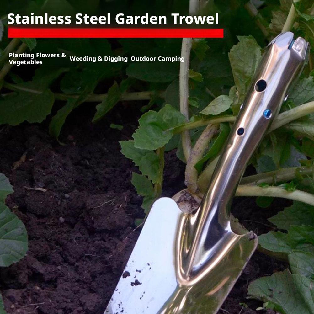Upgrade Stainless Steel Small Shovel Planting Flowers Garden Tools Pot Planting Gardening Digging Soil Succulent Flower Spade
