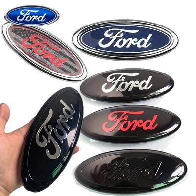 Nálepka na auto Ford 11,5x4,5 cm Logo auta pre Ford Fiesta Ranger Mondeo Fusion Escape Kuga Edge Focus Mustang Zadný emblém kufra Stick