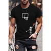 Summer Round Neck 3D Skeleton Print Top Fashionable Casual Short Sleeved Men's T-shirts