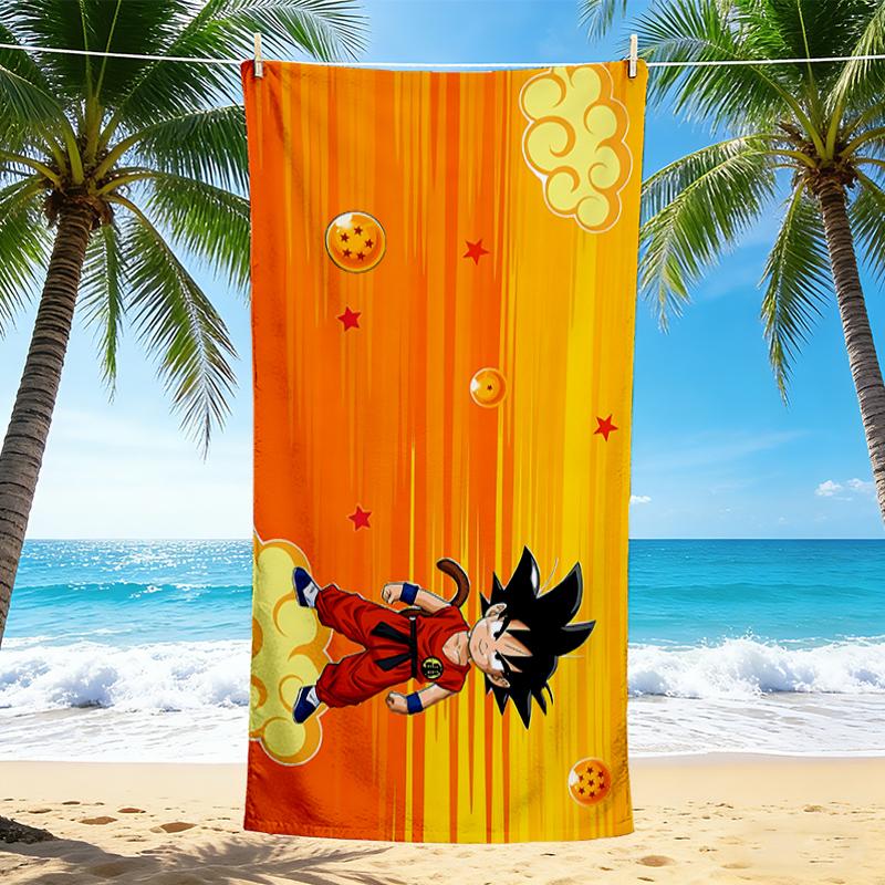 1Pc Dragon Ball Z Adventure Beach Towel Quick Dry Multiuse For Beach Pool Gym Yoga Home Travel Christmas Halloween Xmas Gift S1965