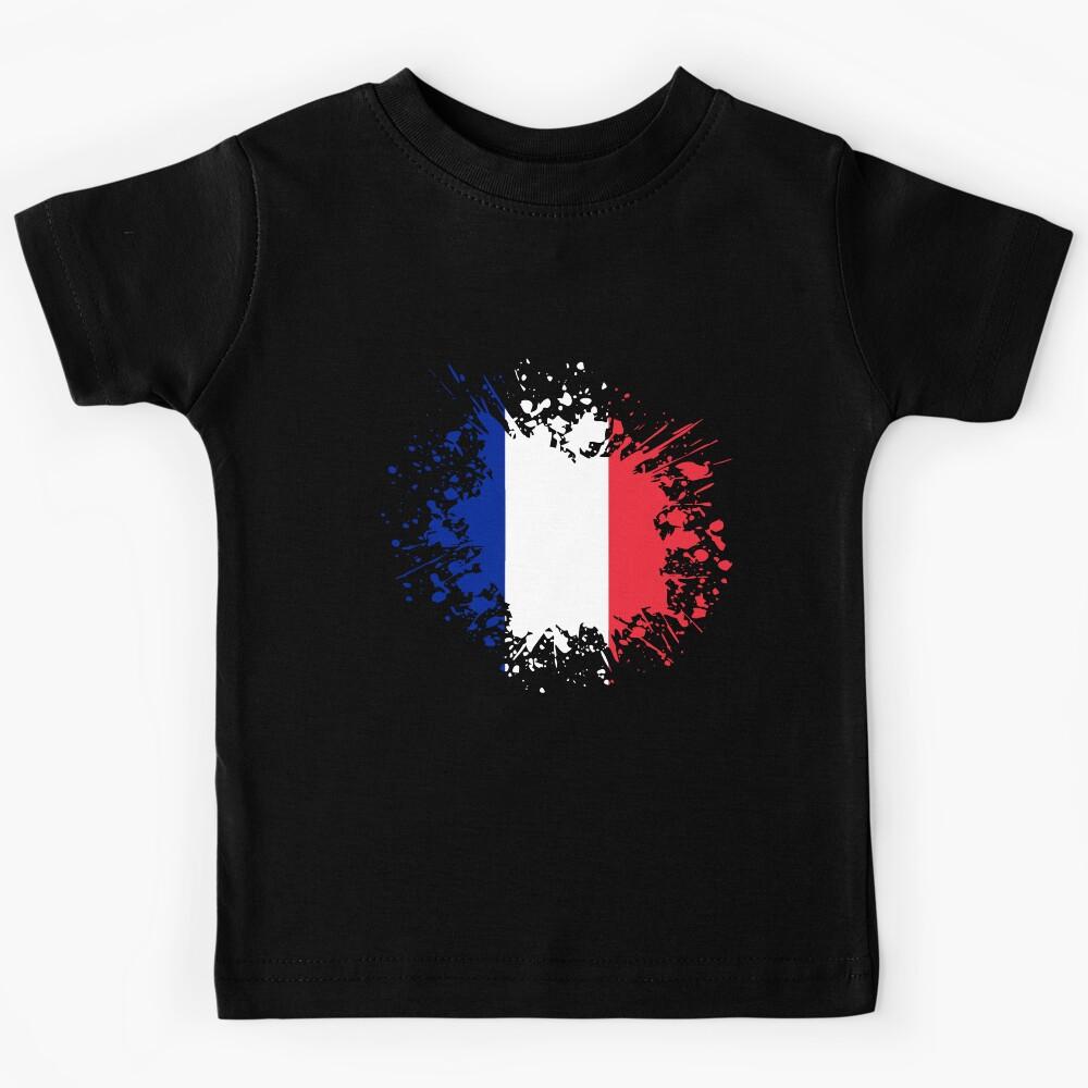 France Souvenir Landmark, France Flag Travel Kids T-Shirt 120