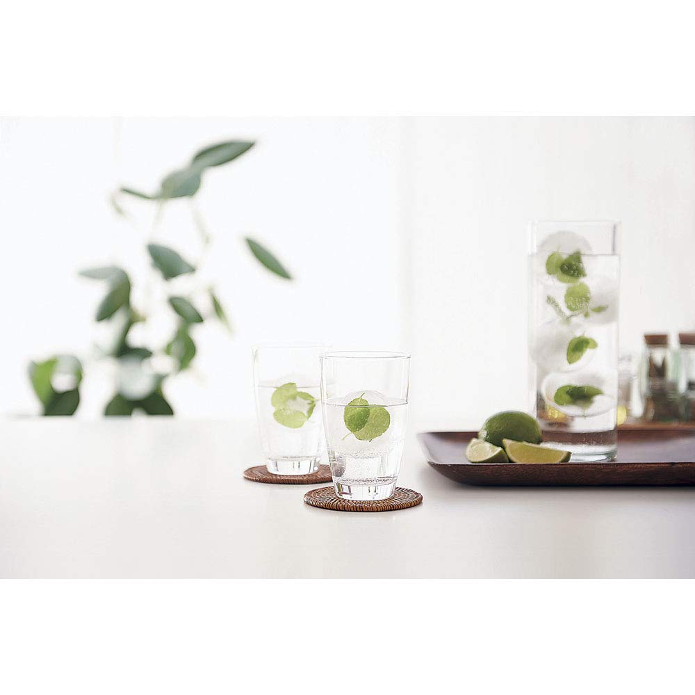 Yoshikawakuni Ice Cube My Round Dimensions 75 X FOL0201 Tray, Ice, (mm) 75, White,