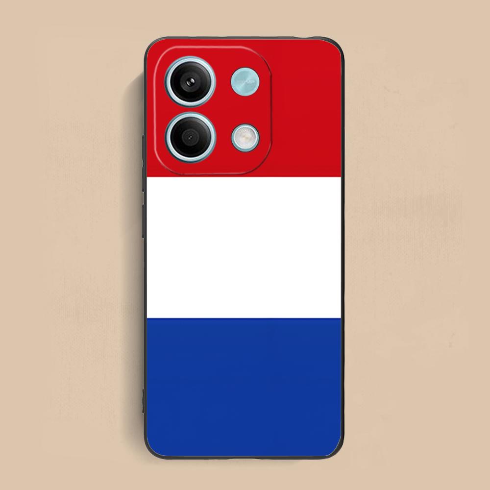 Netherland Dutch Flag Matte TPU Mobile Phone Case for Xiaomi Redmi Note 14 13 12 11 S Pro Plus 4G 5G Colorful Printing Cover