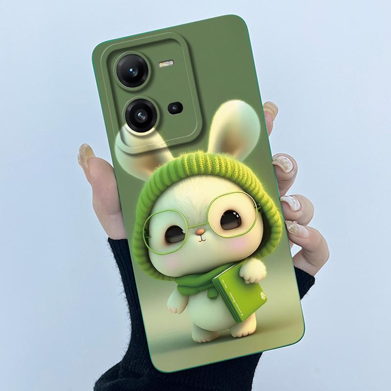 For Vivo V25 Case Vivo V25e V2201 V2202 Lovely Cat Liquid Silicone Soft Phone Case For Vivo V25 V25e VivoV25 e Back Cover Bumper