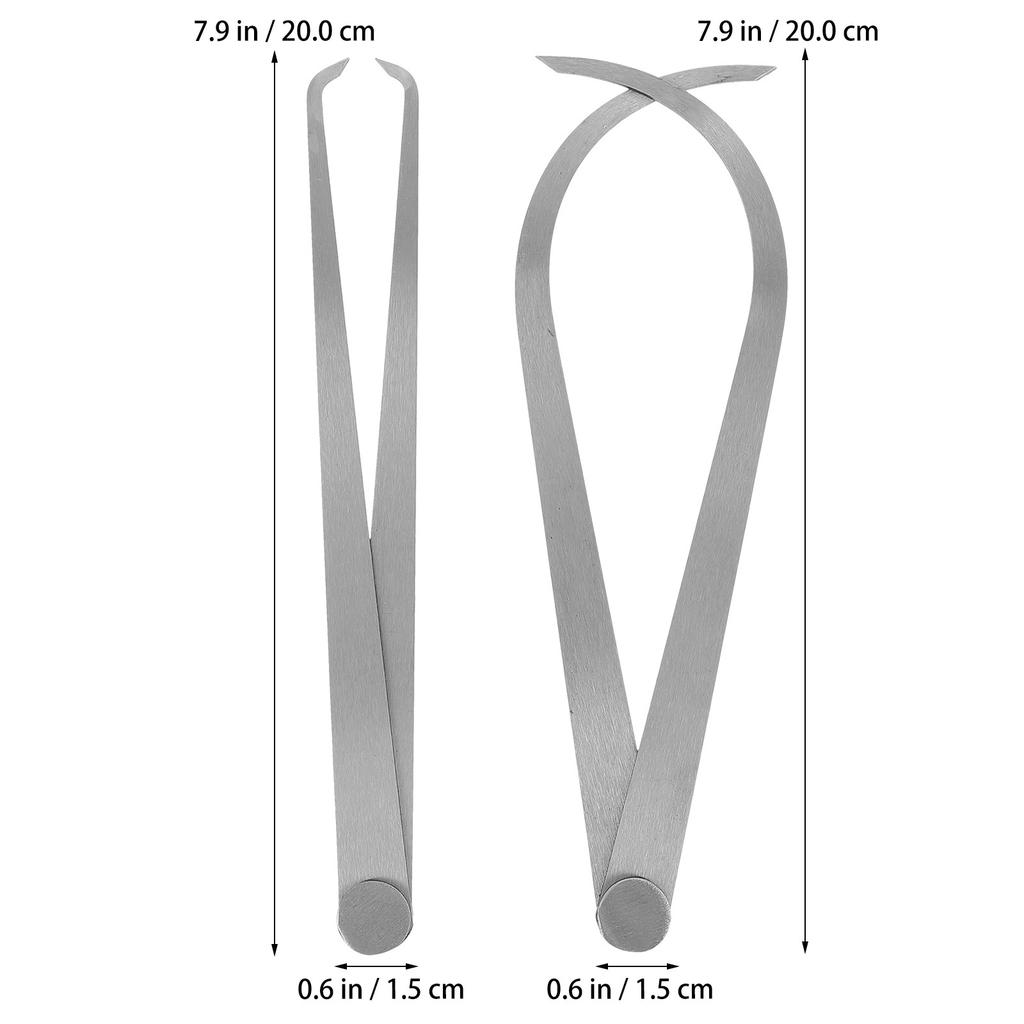 2Pcs Caliper Set Steel Hardened Polished Points Measuring Tool for Carving Sculpting Shaping Sculpture Modeling