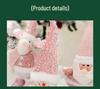 Pink Sequin Snowman Plush Toy: Retractable Christmas Decoration for Windows