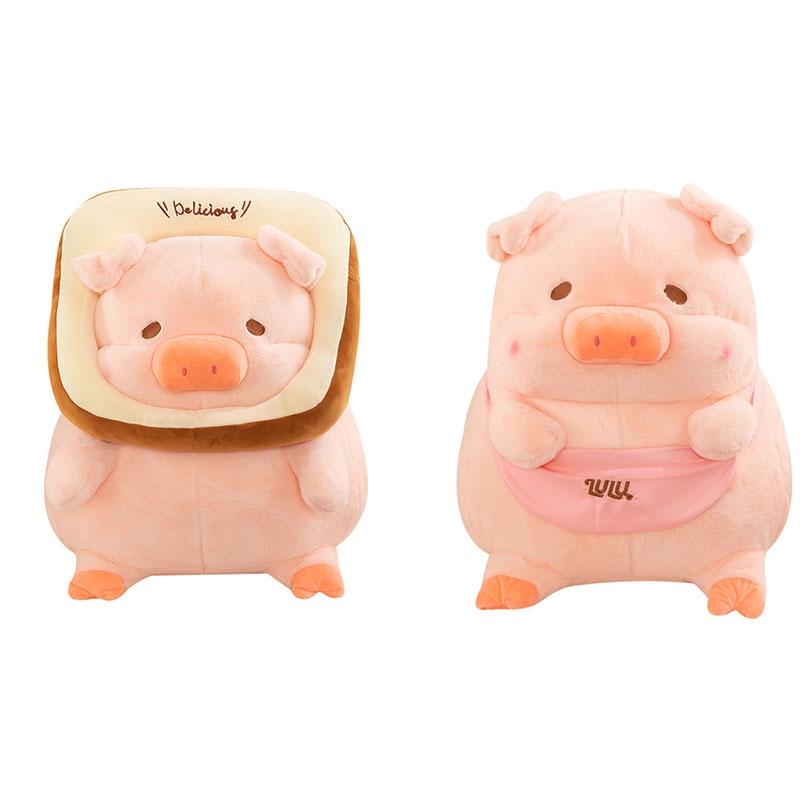 Adorable Lulu Pig Plush Toy Wholesale New Bread Toast Pig Stuffed Animal Doll Birthday Gift Pillow