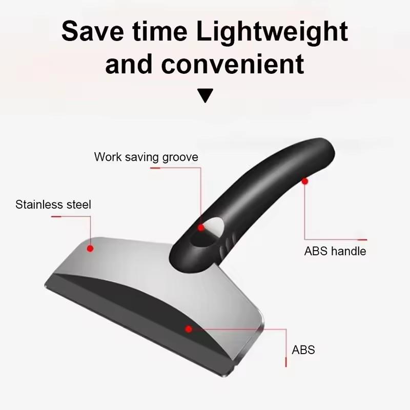 Multifunctional Stainless Steel Car Snow Shovel Winter Windshield Ice Scraper Defroster Auto Snow Removal Tool