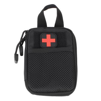 Borsa Medica Multifunzionale Portatile da Esterno per Soccorso di Emergenza Mini Marsupio Accessori(Nero)