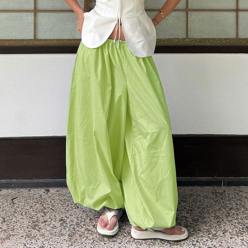 Spring and Autumn Women Casual High Waist Bloomers Long Pants Big Wide Leg Pants Women Clothes Trousers