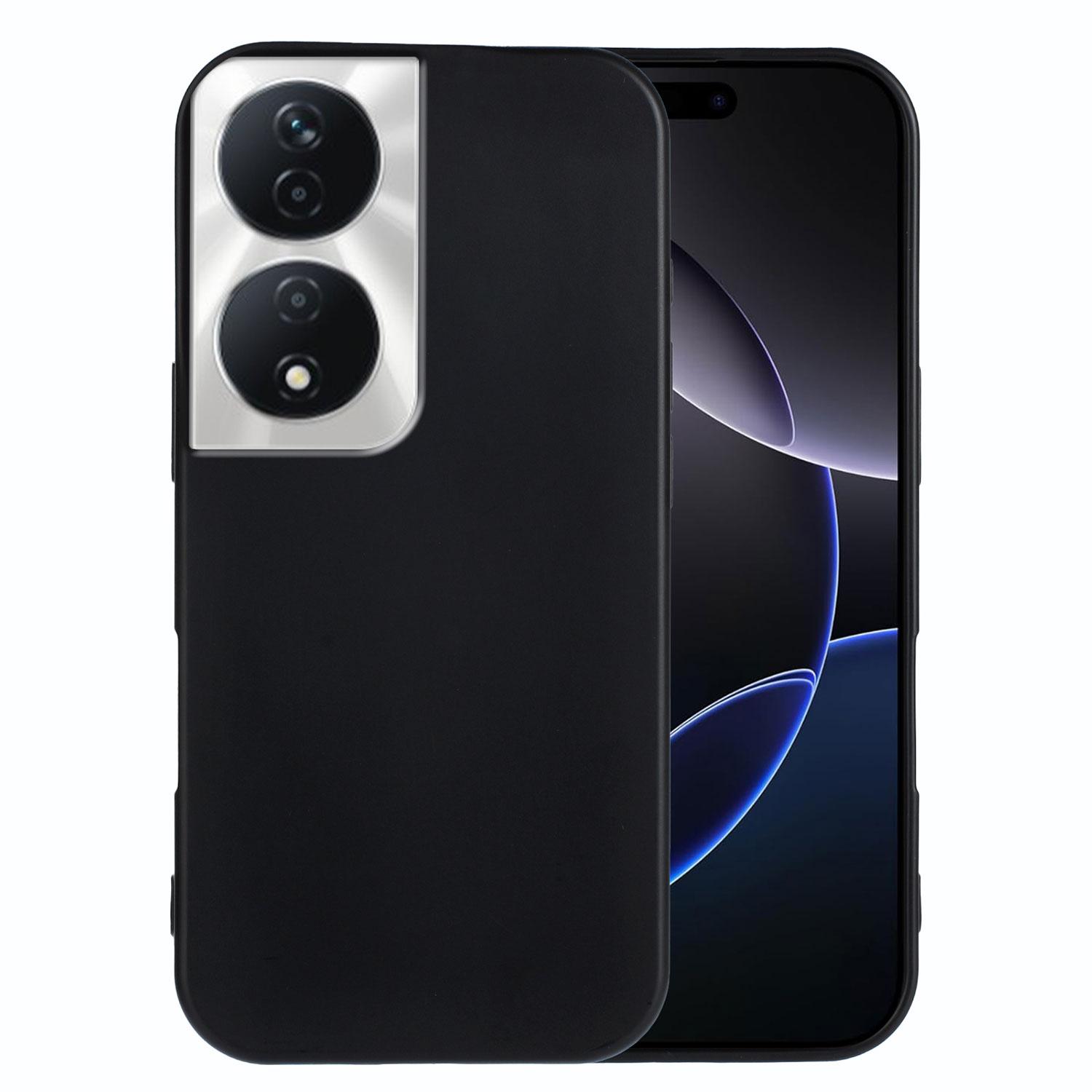 

For Honor X7b 5G/Honor 90 Smart/Honor Play 50 Plus 5G/Honor Play 8T 5G/Honor X7b 4G TPU Case Soft Matte Anti-fingerprint Phone Back Cover Black