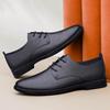 Men's Large Size British Style Hollow Leather Loafers - Summer Casual Cowhide Shoes
