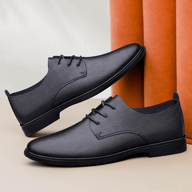 Men's Large Size British Style Hollow Leather Loafers - Summer Casual Cowhide Shoes