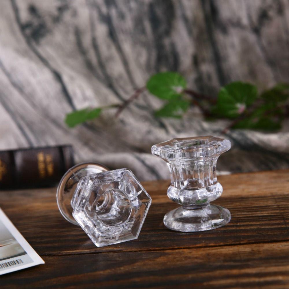 Vintage Crystal Candle Accsssories Fine Candle Base Candle Holder Candle Stand Candlestick