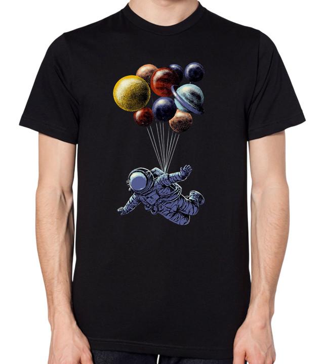 

Astronaut T-Shirt Men Women Unisex Eight Planets Space Universe Solar System Top S разноцветный
